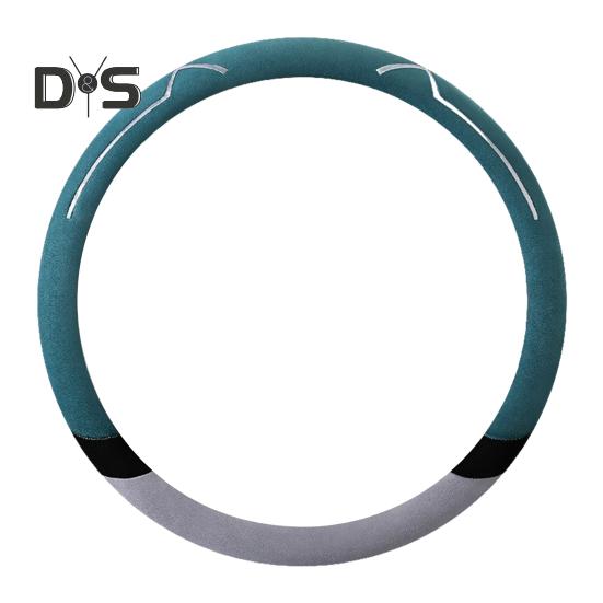 Car Steering Wheel Cover Cushion Breathable Anti Slip Cat Ear Universal Round/D Shape Steering Cover Auto Accessories