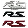 RS Logo Emblem Sticker: Renault Rear Modification, Sport Side, RS LINE Metal Body Decal