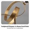 Geometric Sculpture Detailed Tabletop Decor Sturdy for Living Room, Hotel Lobby