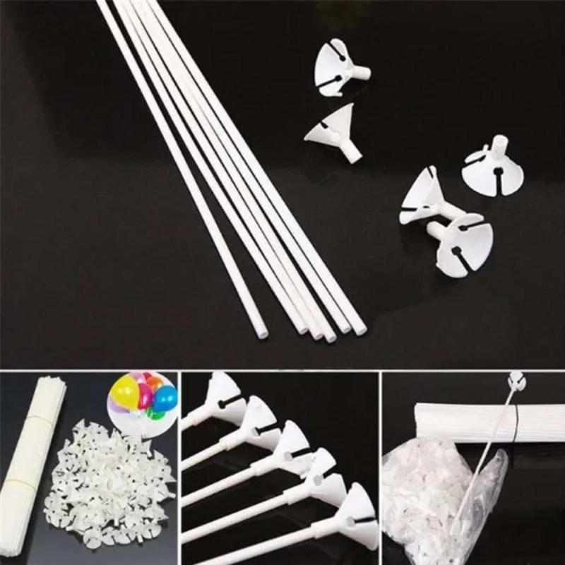 20 Pcs/set Balloon Holder Sticks Plastic Balloon Prop Rods Birthday Party Decorations Supplie