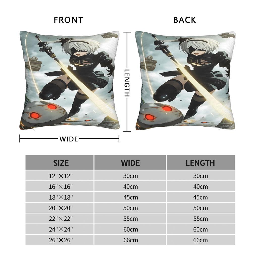 Pillow Cover Game N-Nier Automata Morden Pillow Case For Wedding Party Home Decor Pillowcases