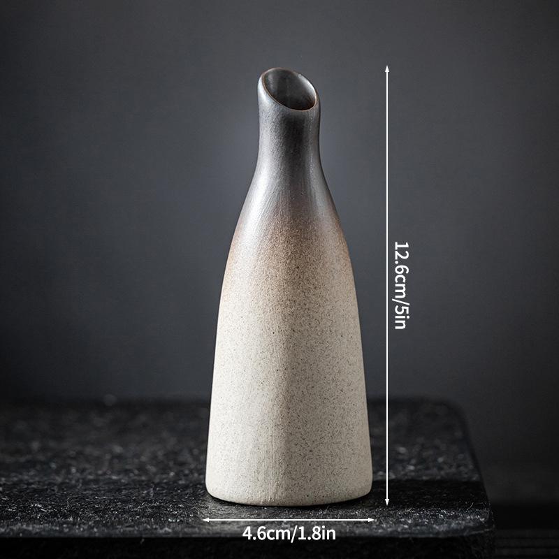 Керамическая ваза Неправильная ваза для цветов Настольное украшение Держатель для цветов и растений Ваза-бутылка Эстетичная ваза Украшение для дома