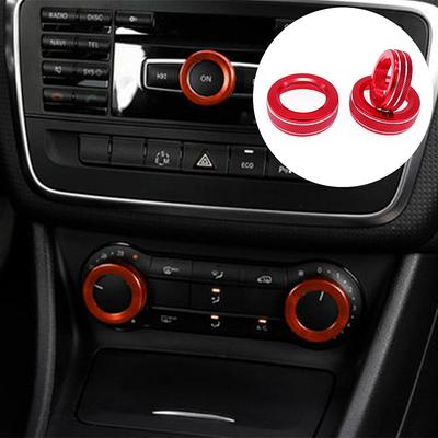 Per Mercedes Benz Classe ABCE GLK GLA CLA GLE ML GL Auto Manopola Del Volume Anello Decorativo Aria Condizionata Pulsante di Regolazione Della Copertura