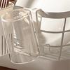 Wall-Mounted Cup Holder Nail-Free Draining Organizer Multifunctional Storage Rack for Living Room Drinking Fountain Space Saving