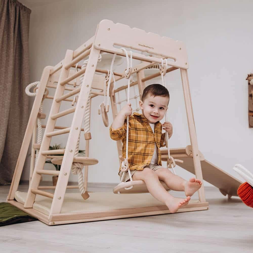 Indoor Climbing Frames Skandiko Home Playground Basic - Wood