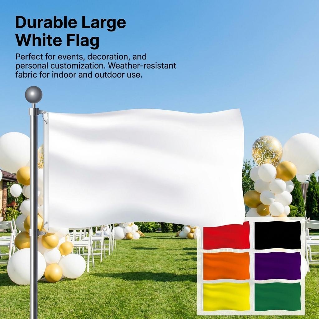 Solid Color Flag 90x150cm Polyester Durable Design for Outdoor Events