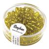 Perle rocaille Garniture argenté 4 mm jaune 17 g