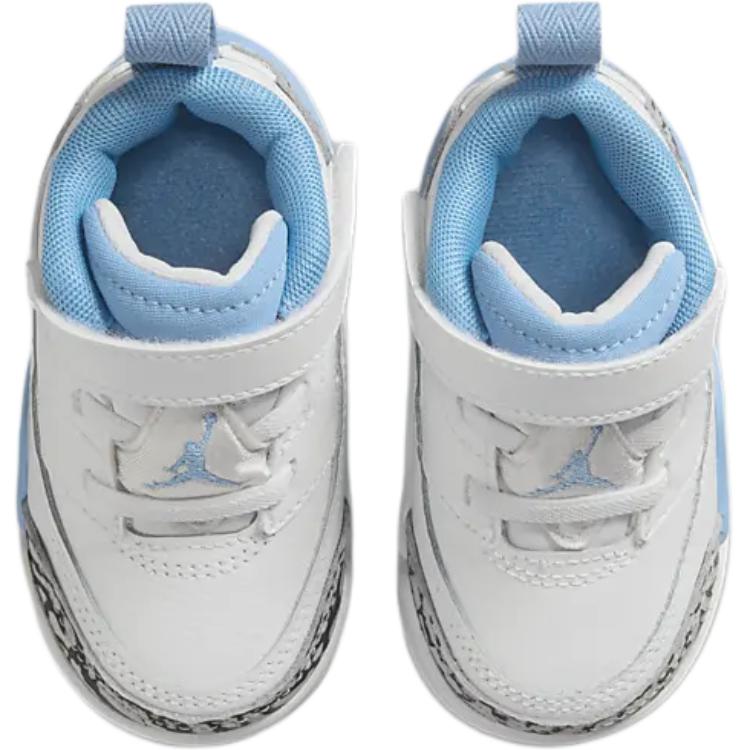 Air Jordan Spizike Low TD UNC Baby Sneakers White University-Blue Wolf-Grey FQ3952-141