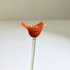 Hand Blown Mini Glass Figurines Collectible Tiny Bee Bird Dragonfly Butterfly Sculpture with Stem for Home Office Birthday Anniversary Gift