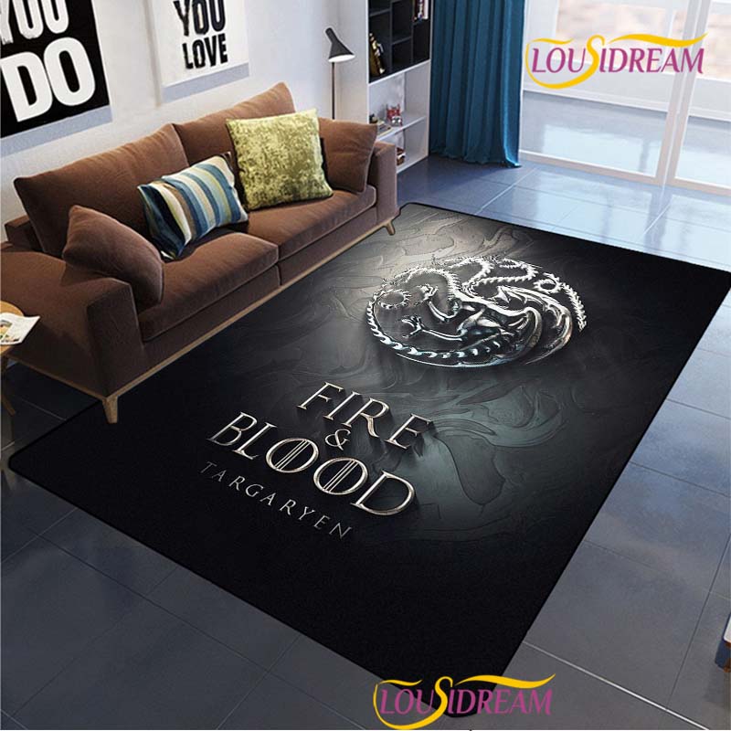 Dragon Of Game Carpet for Living Room Bedroom Rug Kitchen KidsDoor Unslip Floor Mat Birthday Gift Photography Props Alfombra Rug