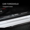 4Pc Car Threshold Protector Transparent Decorative Badge 3D Sticker For Opel Insignia Astra Antara Meriva Zafira H G Corsa