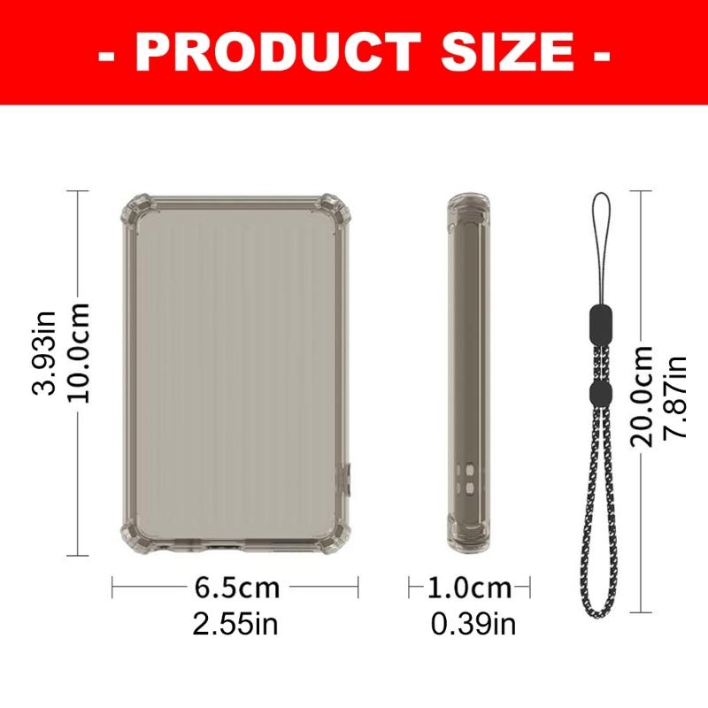 Flexible Cover for Digital Music Player with Headset Port Openings, Corner Guards and Carry Lanyard for for Innioasis Y1 Shell