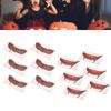 Autocollant de Tatouage Bouche Horreur DIY Grande Bouche Halloween Farce Maquillage Tatouage Temporaire pour Soirée Cosplay