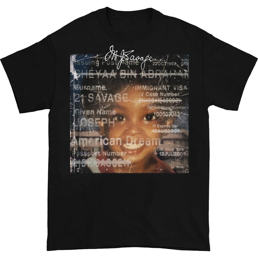 New 21 Savage American Dream Album Gift For Fan Full Size T-shirt K966 Unisex T-Shirt S