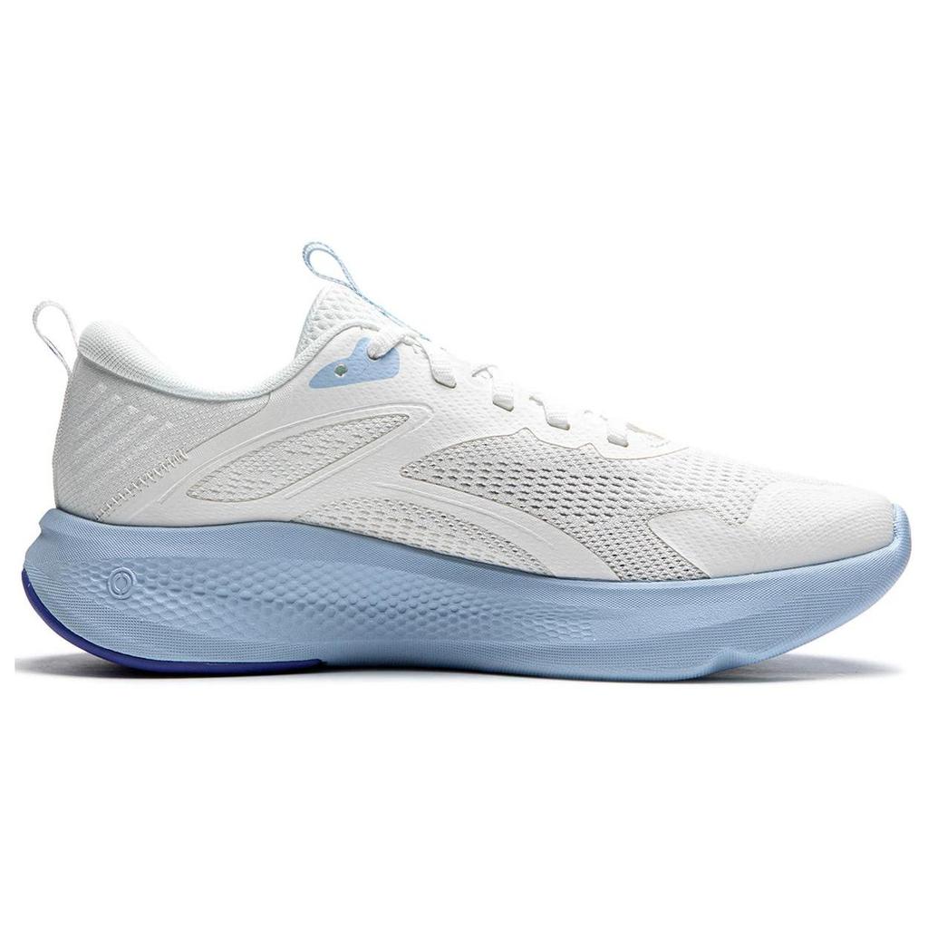Li Ning Cushioning, Wear Resistant Low Top Casual Shoes Women's White Blue AGLU260-2