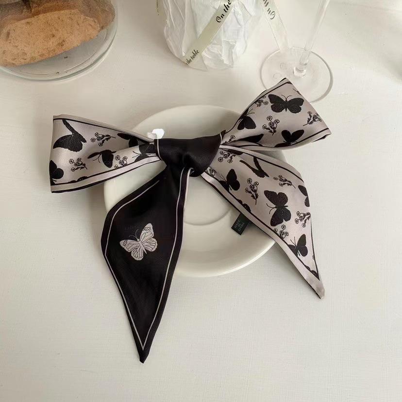 Korean Style Silk Scarf and Hairband Set - Versatile Women's Accessory for Summer