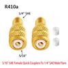 Tool R410a Adapter Practical Quick R410a To 1/4\" SAE Male AC Adapter Adaptor Car Connector Cool 5/16" SAE Female