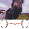 Horse Chew Stainless Steel Eggbutt Bit Copper Corkscrew Mouth