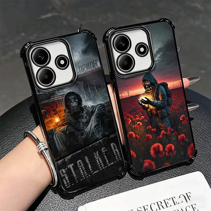 S-Stalker Game Cool Soft Phone Case For Xiaomi Redmi Note 14 15 Pro Plus 13 12 11S 11T 5G 10 9S 9 Plating Anti-Fall Fundas