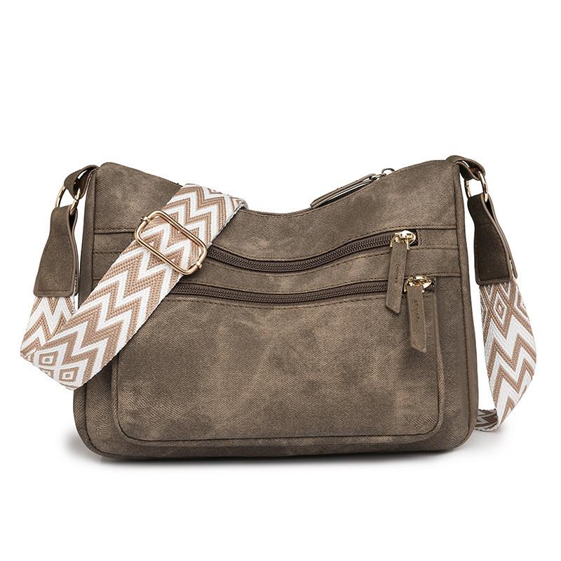 IELGY Ladies Soft Leather Backpack Large Capacity Shoulder Messenger Bag