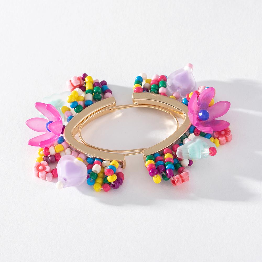 Pinkdudu 5 farbe V Form Acryl Ohrringe Elegante Temperament Cartoon Geometrische Ohrring für Frauen Schmuck PD1439