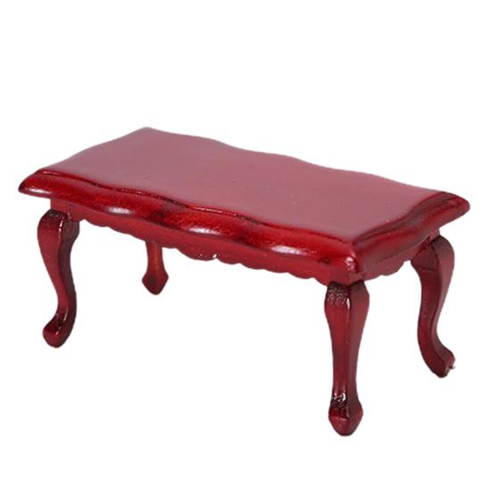 

Коллекционный Маленький Креативный 1:12 Высокое моделирование деревянного чайного столика Модель Мини Дом Аксессуары Кукольный домик Журнальный столик красный