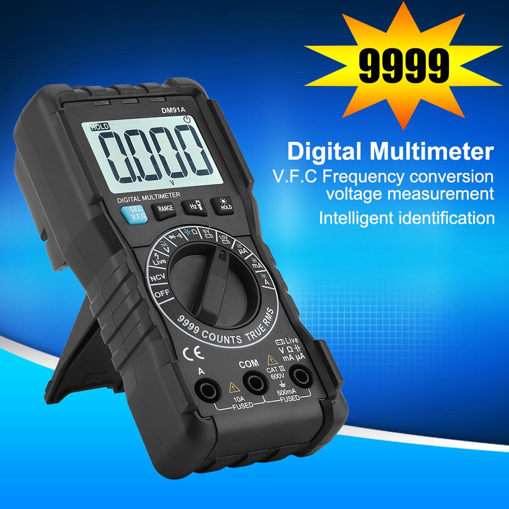 

DM91A High Precision Mini Digital Multimeter 9999 Counts Tester Multi Meter