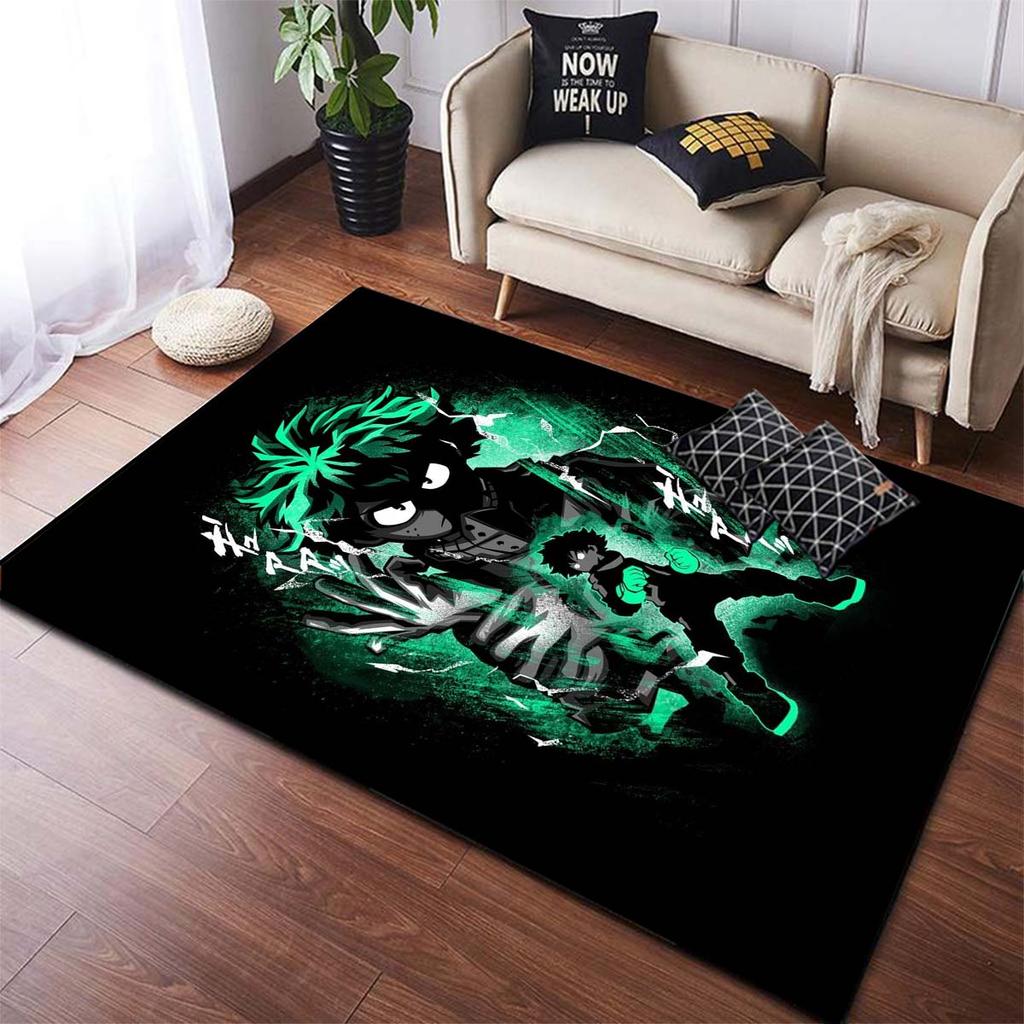 Cartoon Anime Carpet for Living Room Bedroom Rug My Hero Kitchen Kids Door Unslip Floor Mats Birthday gift photography props Rug
