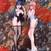 30-32cm B-Style Monochrome Bunny Black And White Anime Figures Game Statue Cartoon Girls Models Collectible Ornament Doll Toys