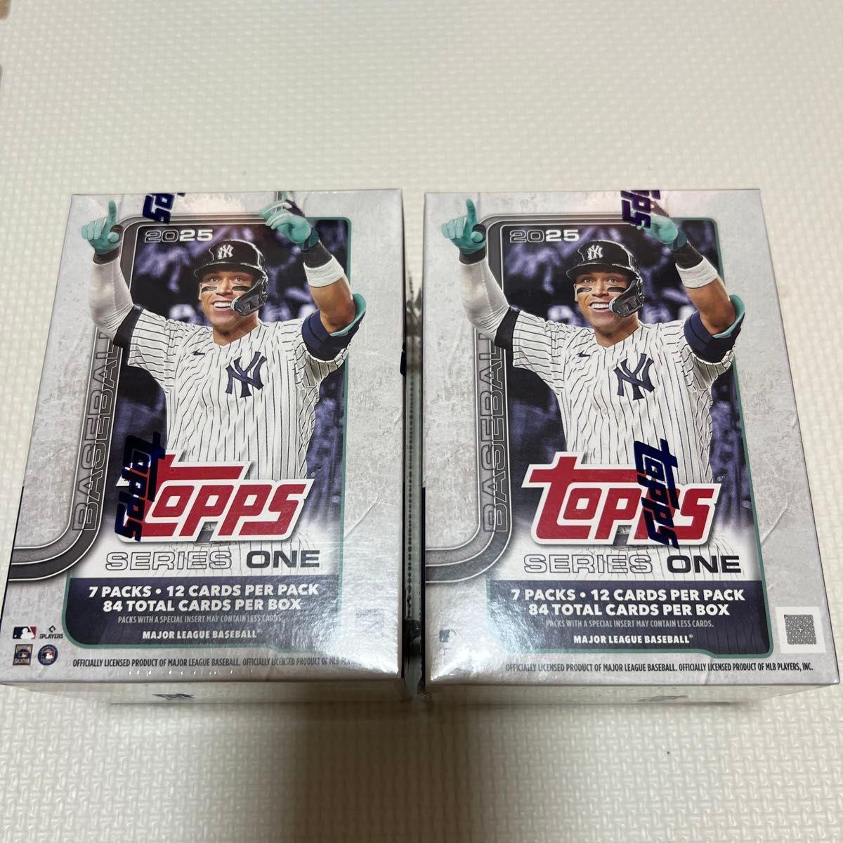 Used 2025 Topps Series 1 MLB Trading Card Box Set of 2