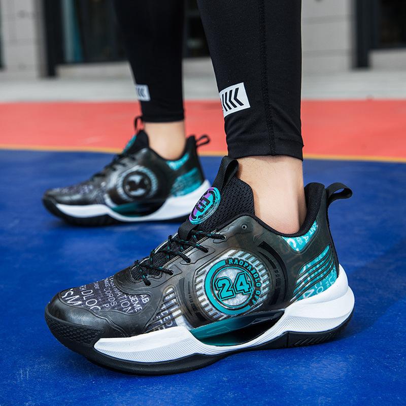 Basketballschuhe Herren neue fluoreszierende atmungsaktive MD-Sohle Reibung wird klingeln rutschfest und stoßdämpfend Outdoor tatsächlicher Wettkampf Sportschuhe