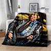 French Rock Star Johnny Hallyday Blanket Flannel Blanket Home Travel Blanket Fashion Warm Blanket Bed Linings Birthday Gift