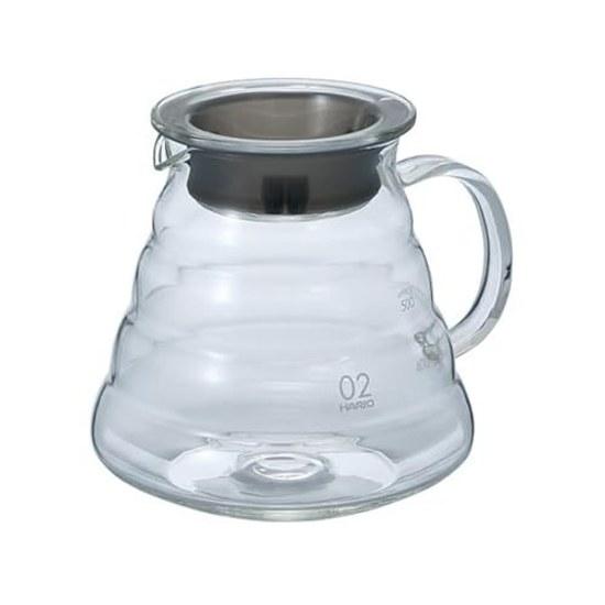 HARIO V60 Glass Server 600 Clear 600ml 2-5 Cups Microwave Safe XGSR-60-TB Coffee