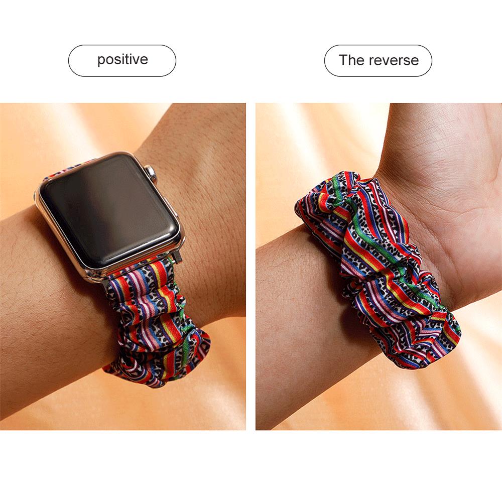 Scrunchie Strap for apple watch band 44mm 40mm 45mm 41mm 38mm 42mm 49mm correa bracelet iwatch series 4 5 6 3 SE 7 8 9 ultra 2