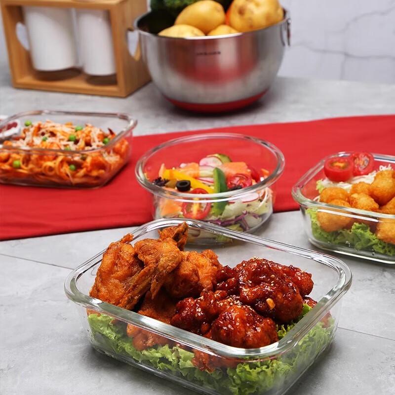 Lock&Lock 6-Piece Heat-Resistant Glass Food Storage Set