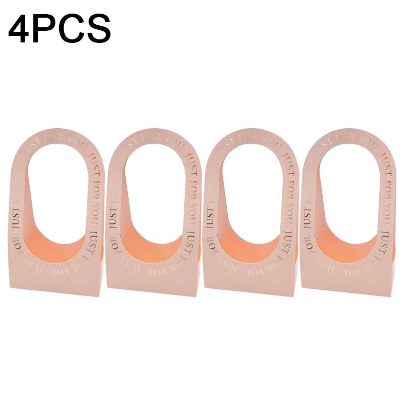 1/4/8/16PCS Foldable Carton Flower Basket Handheld Bouquet Gift Bag Valentine's Day Flower Packaging Wedding Party Decoration