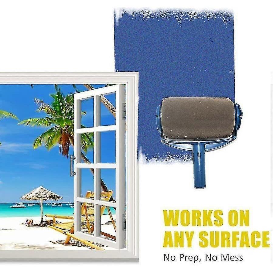 6Pcs Paint Roller Set With Sticks Paint Roller Pro Transform Your Room