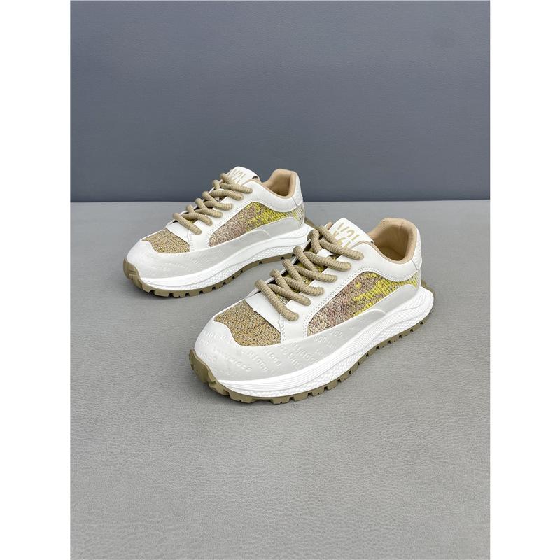 Autumn embroidery Forrest Gump shoes contrasting color design trendy sports casual shoes lightweight trendy shoes v
