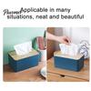 Langlebige Taschentuchbox-Abdeckung mit Deckel aus Massivholz, Wasserdichtes Design, Dispenser mit langer Papieröffnung für das Homeoffice