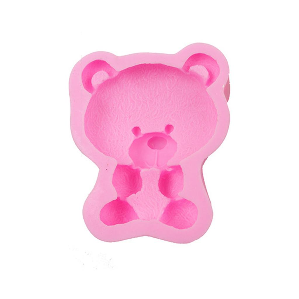 Silicone Fondant Molds Chocolate Mould Silicone Cake Moulds Bear Shaped Silicone Material Baking Gift for Baking Lover