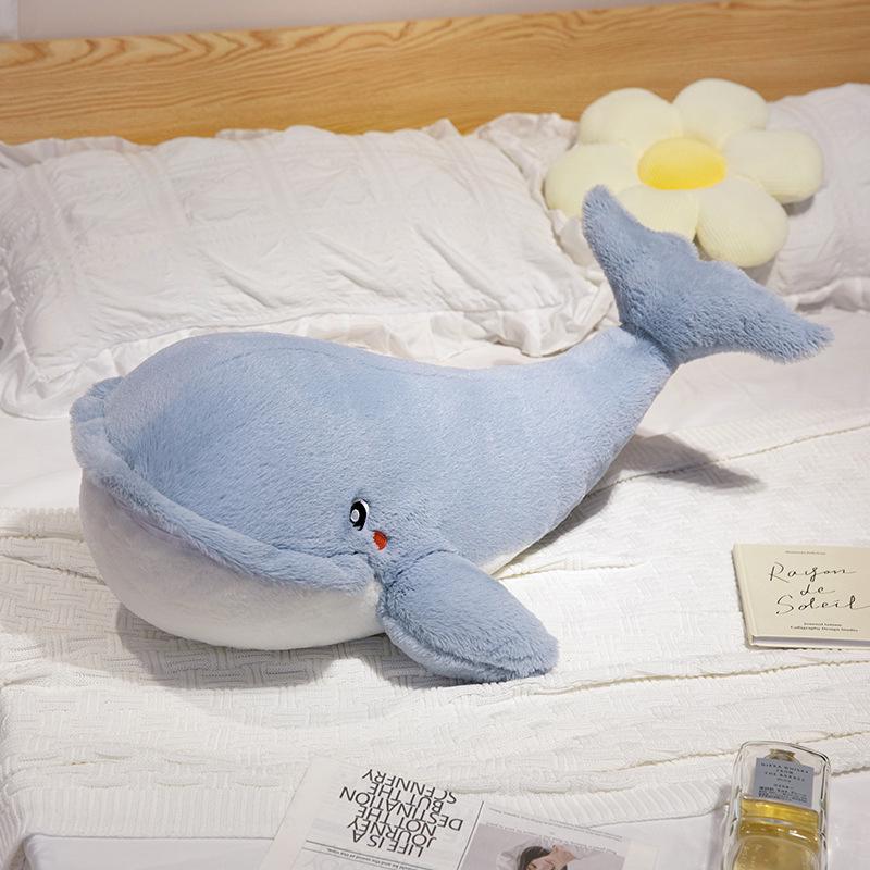 Two-in-One Cute Whale Throw Pillow & Blanket for Home Decor