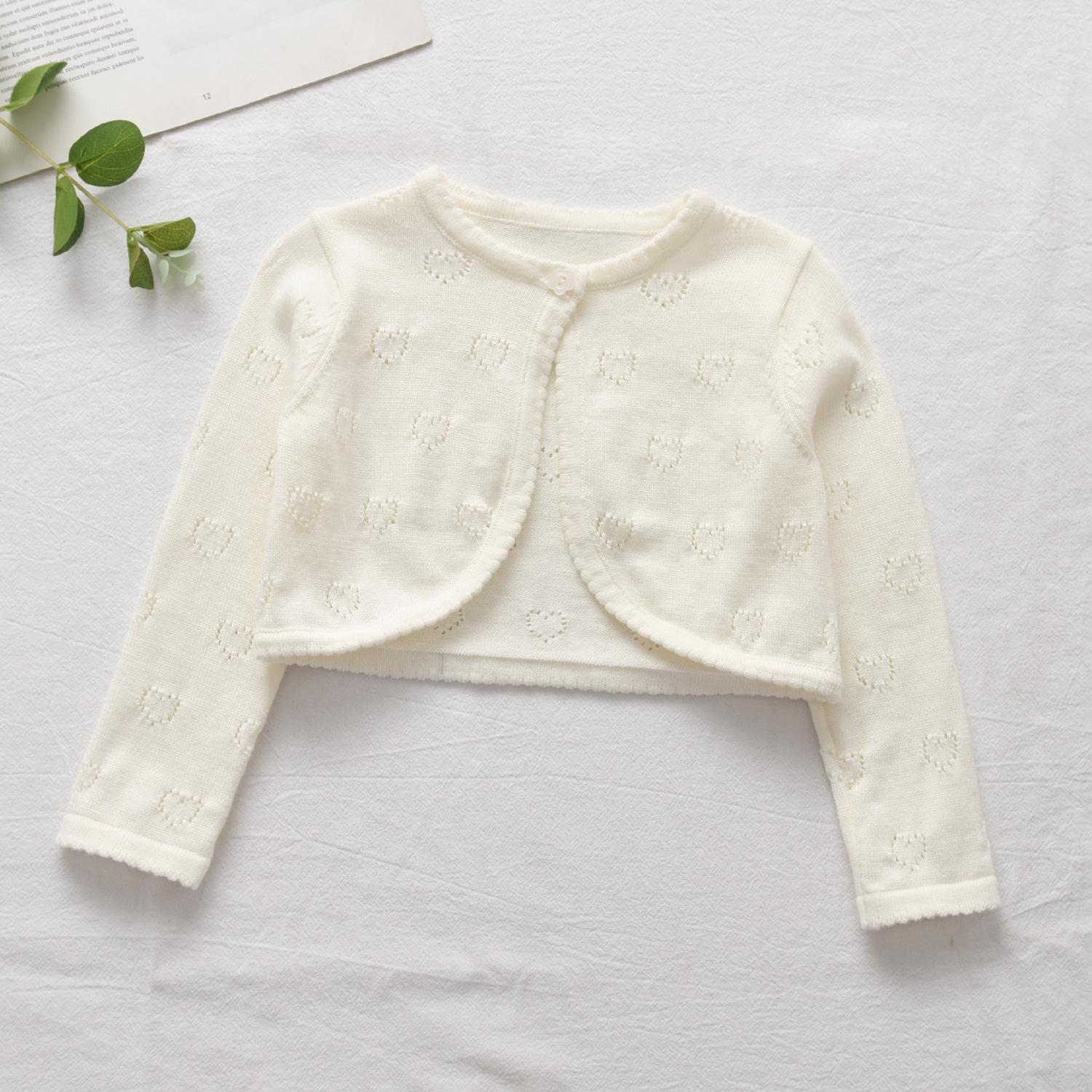 

Однотонні светри з довгим рукавом для дівчаток і малюків 80cm бежевий