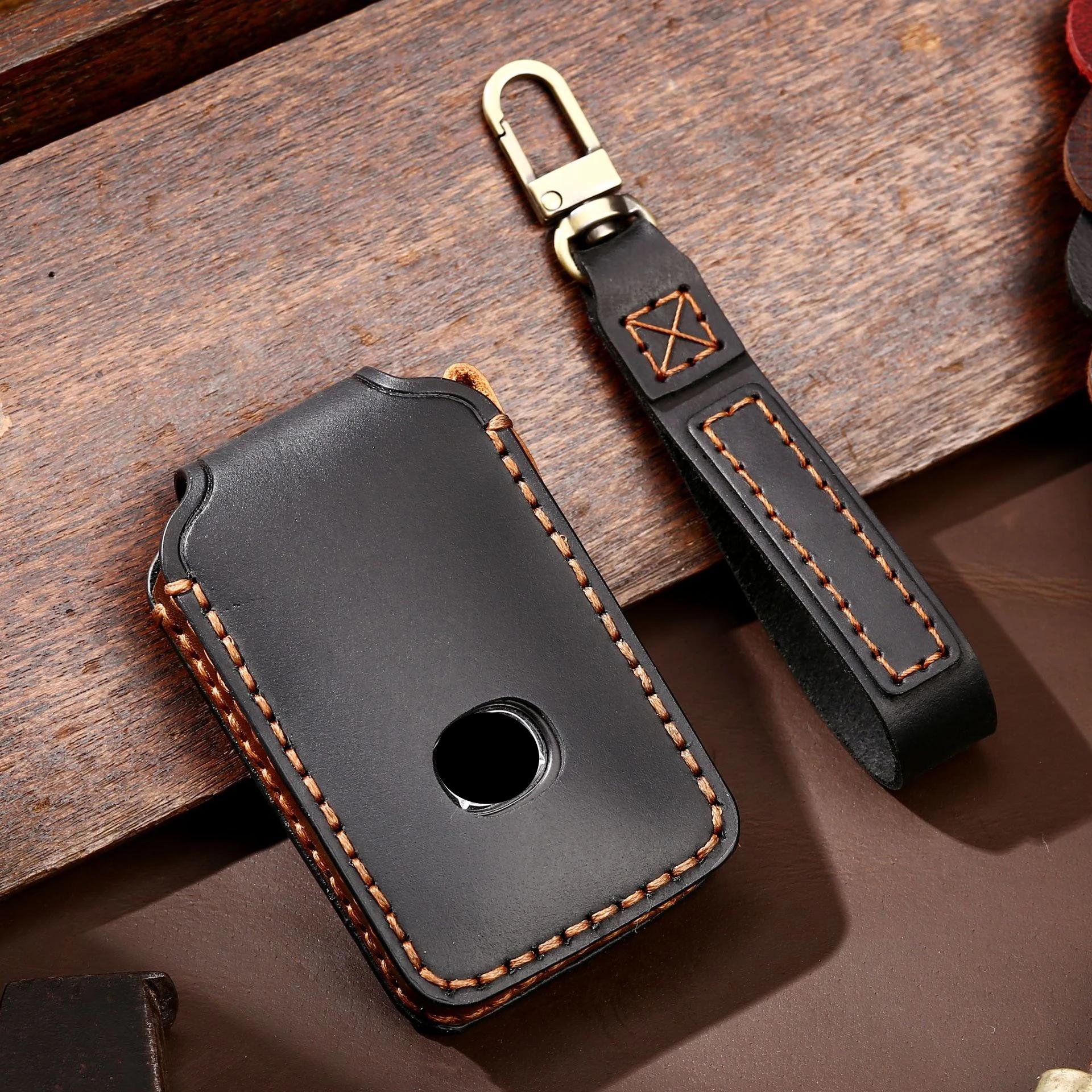 

Genuine Leather Key Case for Mazda Key Protector Japanese Next Generation Car Decoration Accessories Top Layer Leather 3&4 Keys