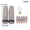1Set 24Kd  Coating Protection Nozzle 0.8/1.0/1.2Mm Mig Torch Gas Nozzle Tip Holder Of 24Kd Mig Mag Welding Torch