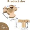 2 PCS Microwave Turntable Coupler, Microwave Oven Turntable Roller Guide Support Glass Tray Drive Coupling Replacement, Microwave-Oven Roller Guide