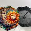 1pc Sun and Moon Harmony Umbrella with Plastic Handle,Suitable for All Seasons Home Travel Outdoor UmbrellaDD877