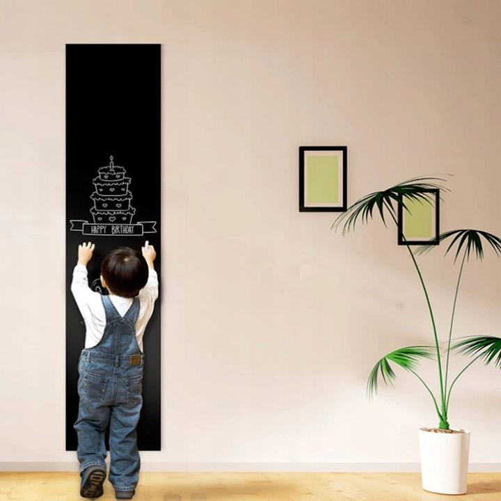 Self-Adhesive Chalkboard Wallpaper for Wall Large 200X45 Xxl + Chalks