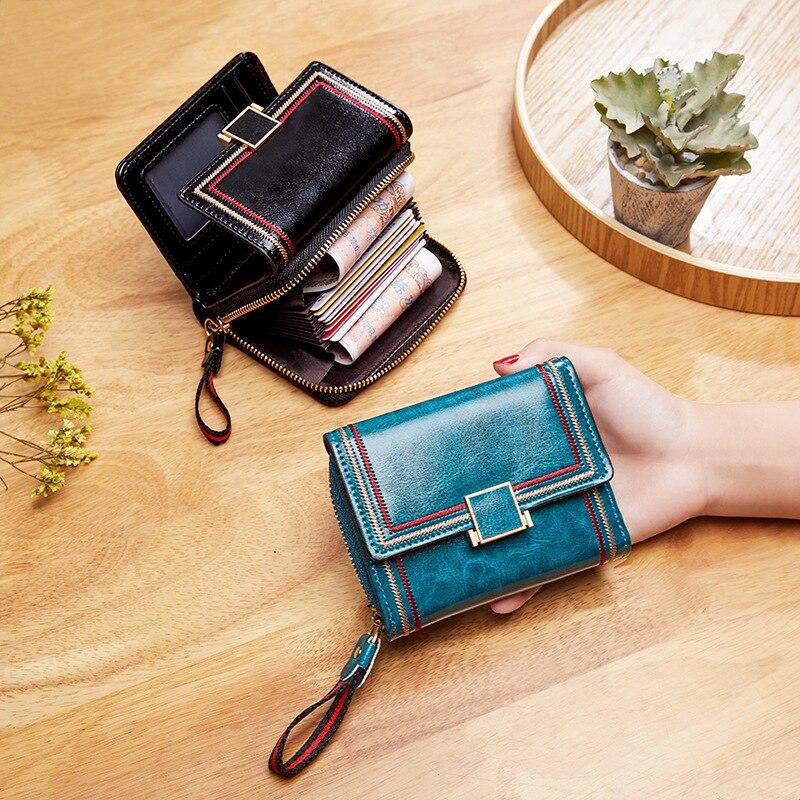 Women Wallet Coin Pocket 2024 Hasp Zipper Small Purse Cards Holders Luxury Brand Coin Purse Designer Purse Portfel Damski