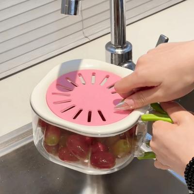 Yousheng Fruit Strainer with Folding Handles Efficient Berry Rinsing Basket Draining Container for Washing Fruits And Vegetables