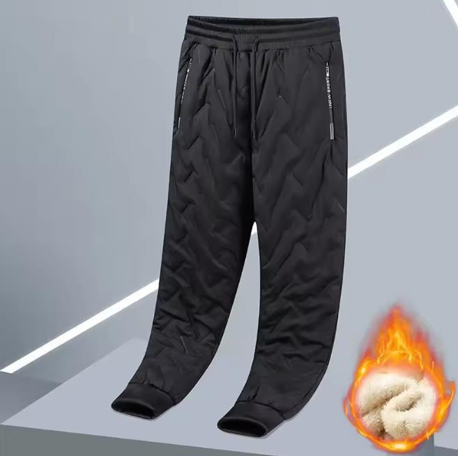 Winter Lambswool Warm Pants Thicken Men Loose Jogger Fleece Pants Casual Long Track Windproof Waterproof Thermal Trousers